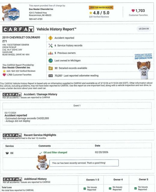 Used 2019 Chevrolet Colorado Z71 image 5