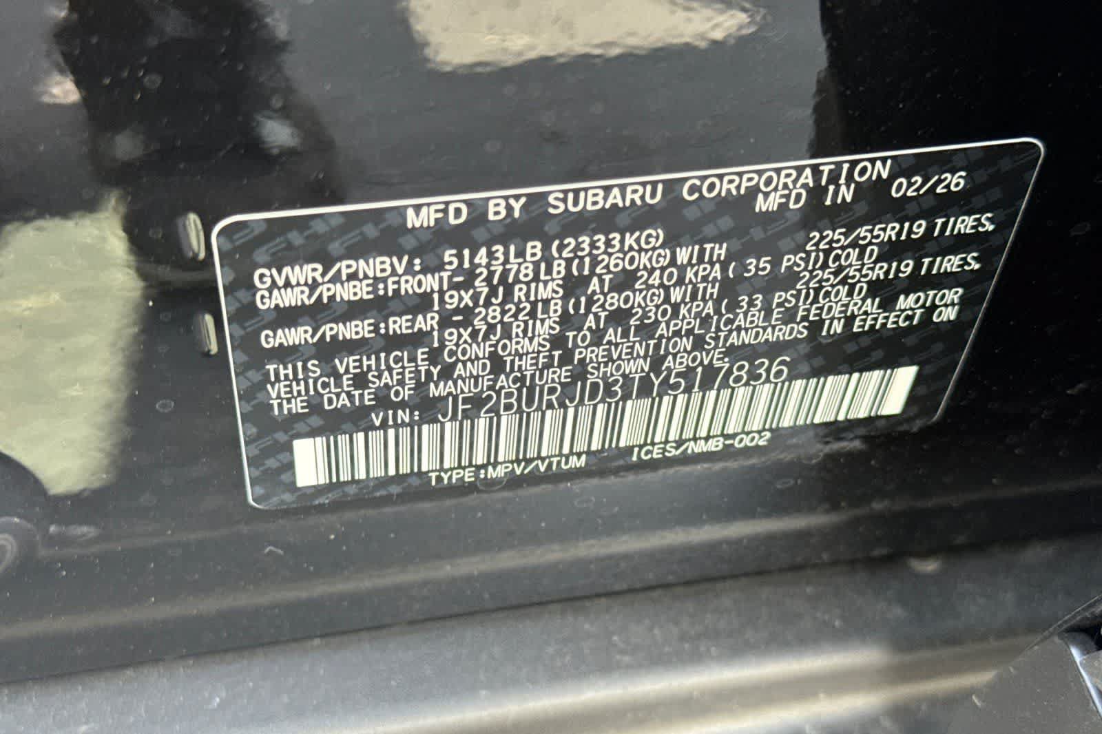 New 2026 Subaru Outback Touring XT AWD/4WD image 33
