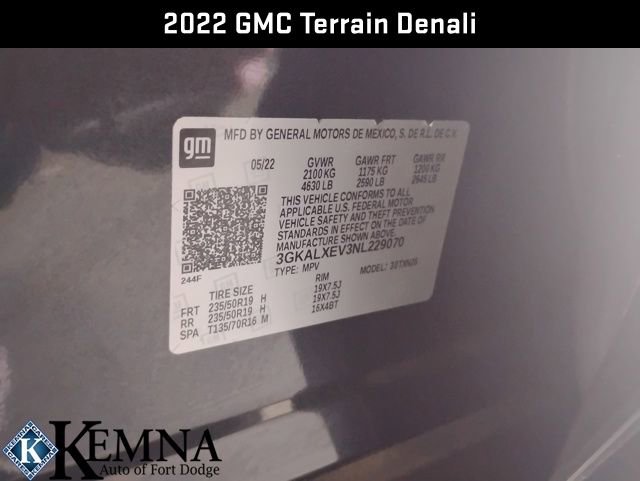 Used 2022 GMC Terrain Denali image 32