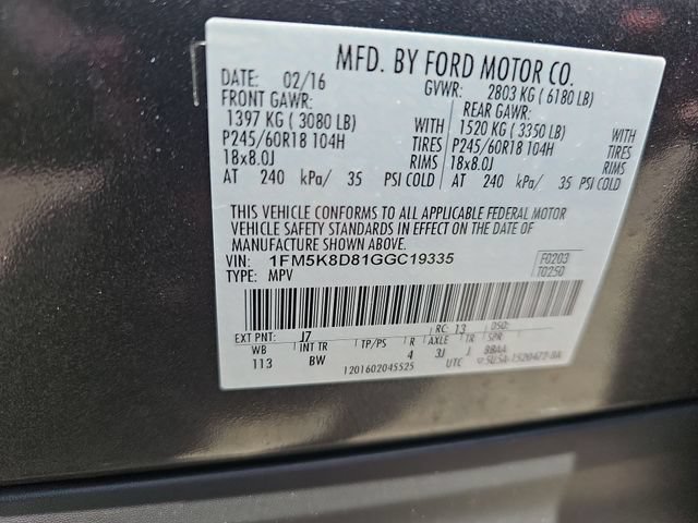 Used 2016 Ford Explorer XLT w/ Equipment Group 202A AWD/4WD image 36