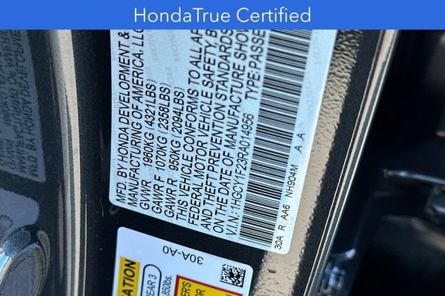 Certified 2024 Honda Accord LX image 23