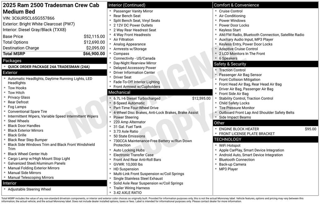 Used 2025 RAM 2500 Tradesman image 26