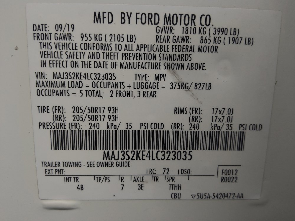 Used 2020 Ford EcoSport Titanium FWD image 33