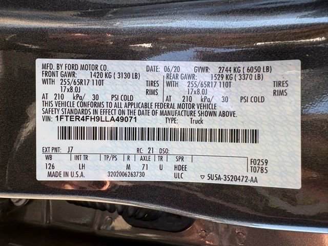 Certified 2020 Ford Ranger XLT w/ Equipment Group 301A Mid AWD/4WD image 29