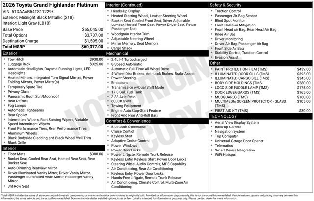 Used 2026 Toyota Grand Highlander AWD image 31