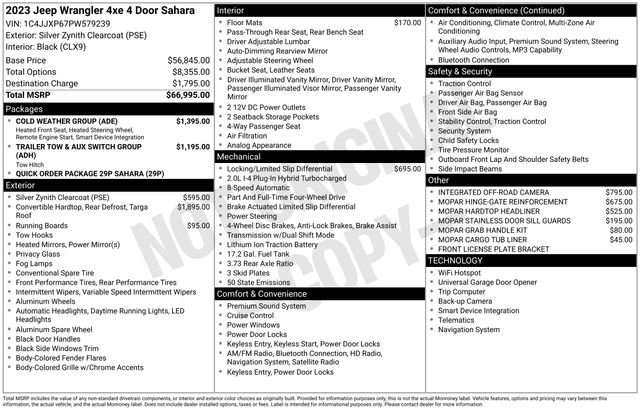 Used 2023 Jeep Wrangler Unlimited Sahara w/ Cold Weather Group image 34