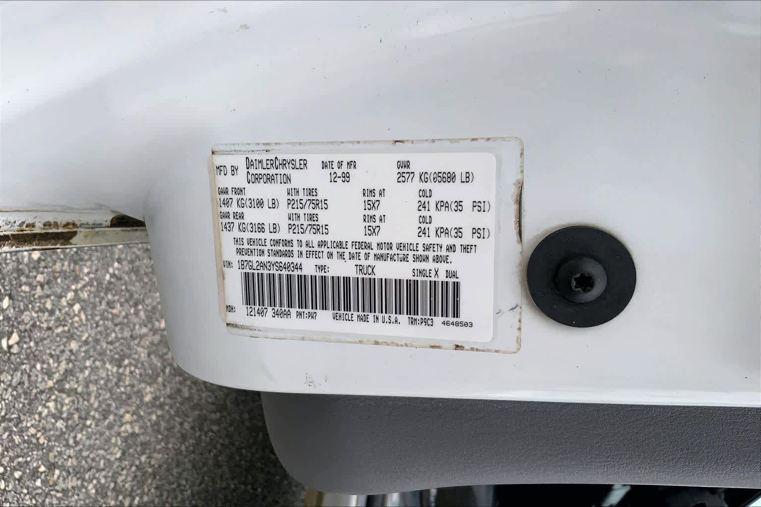 Used 2000 Dodge Dakota SLT RWD image 31