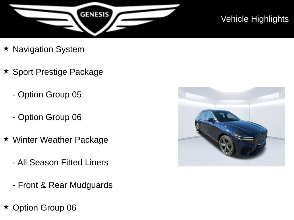 Used 2022 Genesis GV70 3.5T Sport w/ Sport Prestige Package AWD/4WD image 8