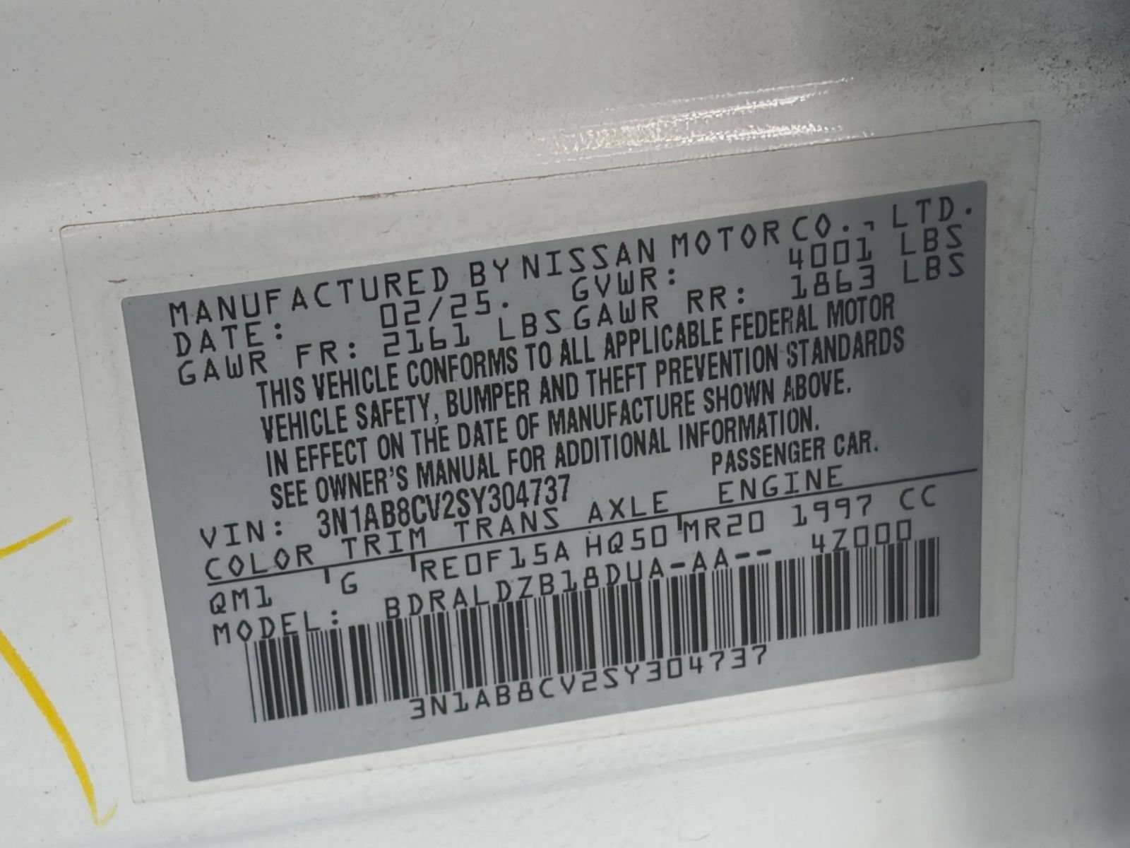 Used 2025 Nissan Sentra SV FWD image 27