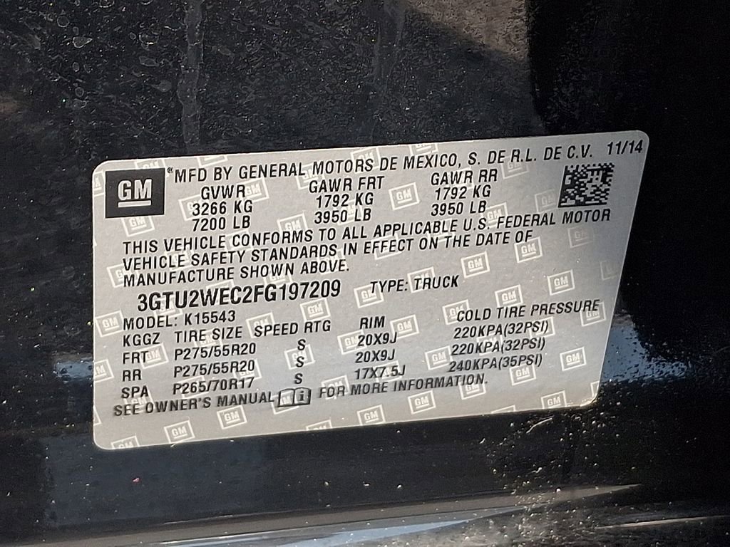 Used 2015 GMC Sierra 1500 Denali w/ Driver Alert Package AWD/4WD image 28