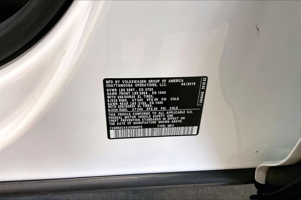 Used 2018 Volkswagen Atlas SEL Premium AWD/4WD image 20