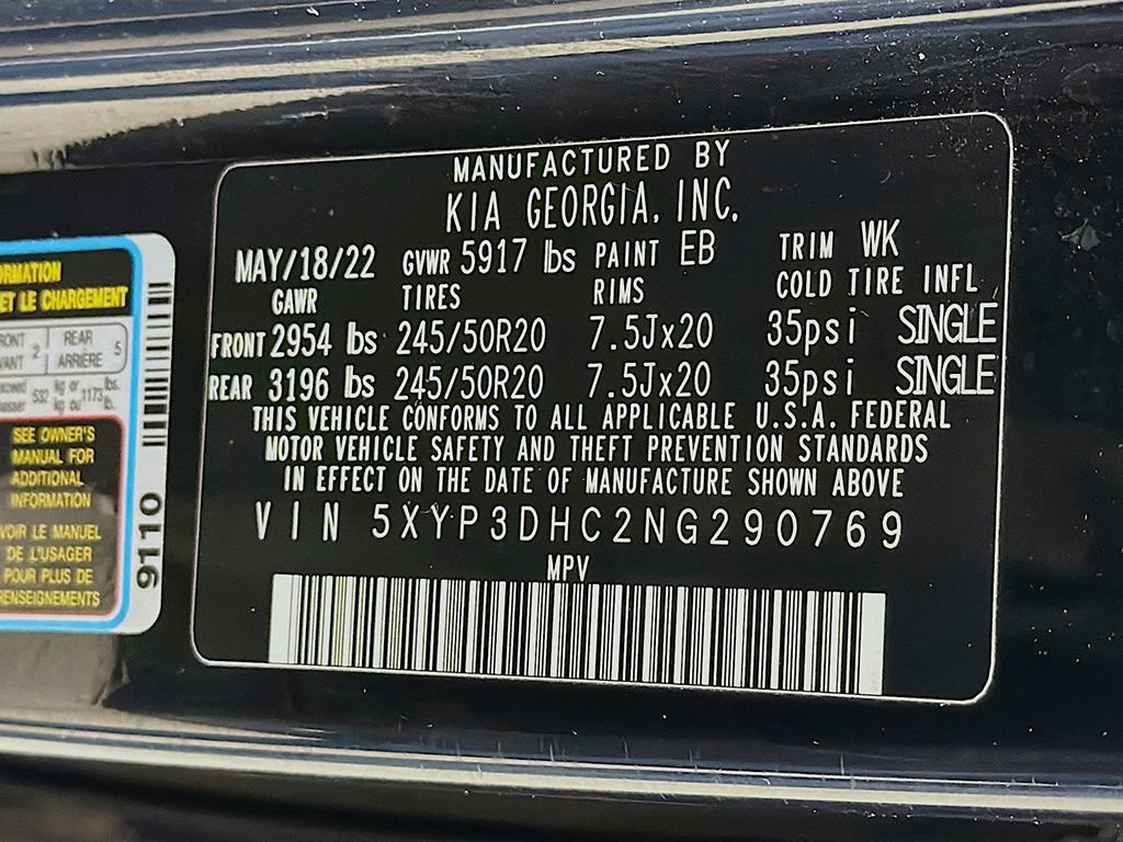 Used 2022 Kia Telluride EX w/ EX Premium Package AWD/4WD image 46