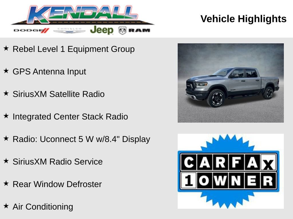 Certified 2022 RAM 1500 Rebel w/ Rebel Level 1 Equipment Group image 4
