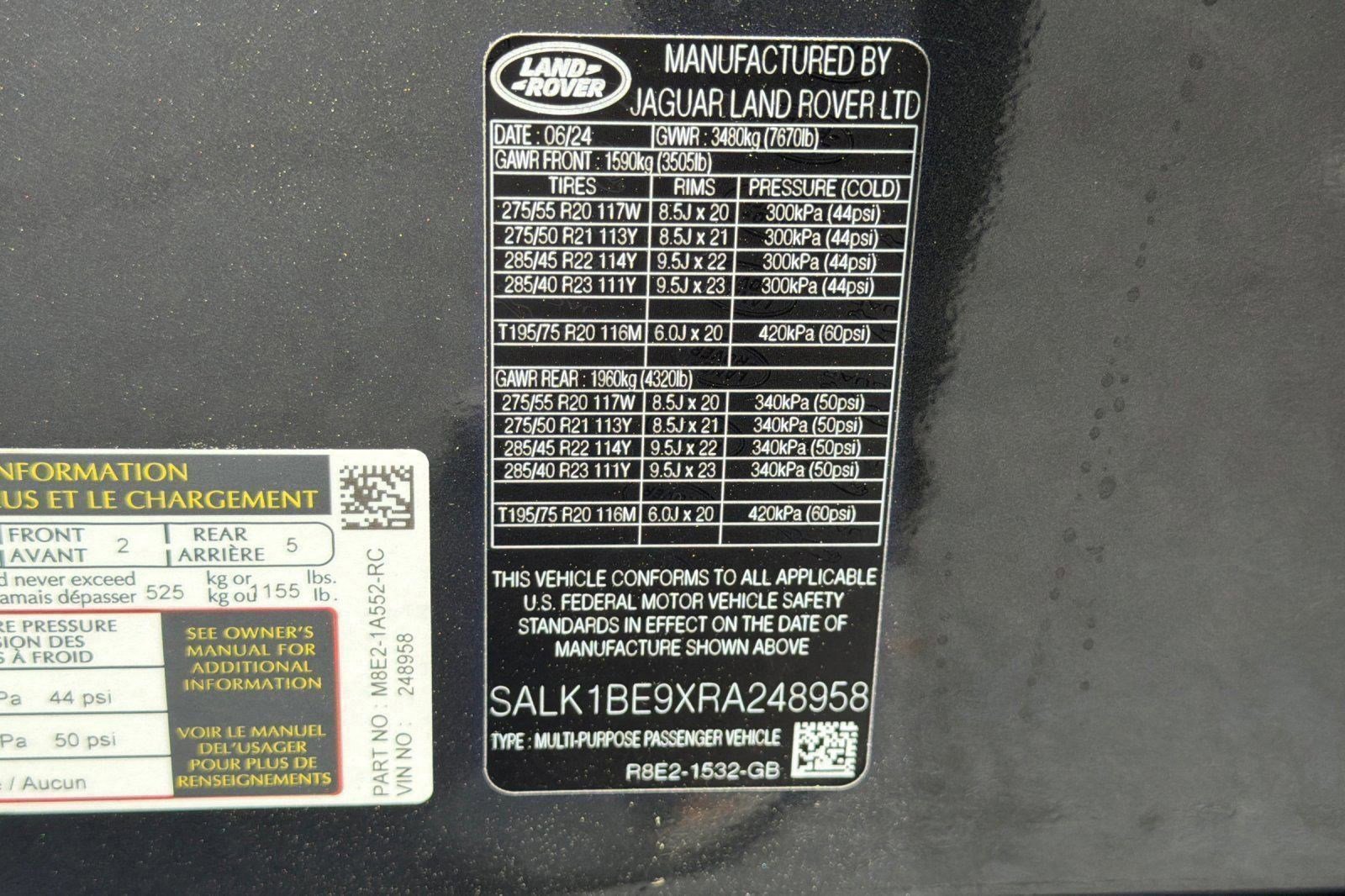 Used 2024 Land Rover Range Rover Long Wheelbase Autobiography AWD/4WD image 18