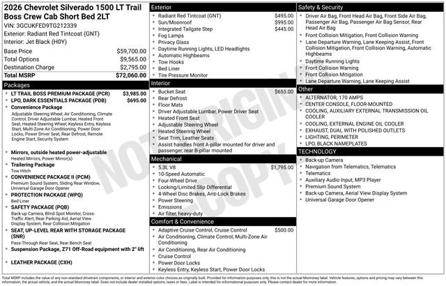 New 2026 Chevrolet Silverado 1500 LT Trail Boss w/ LT Trail Boss Premium Package image 5