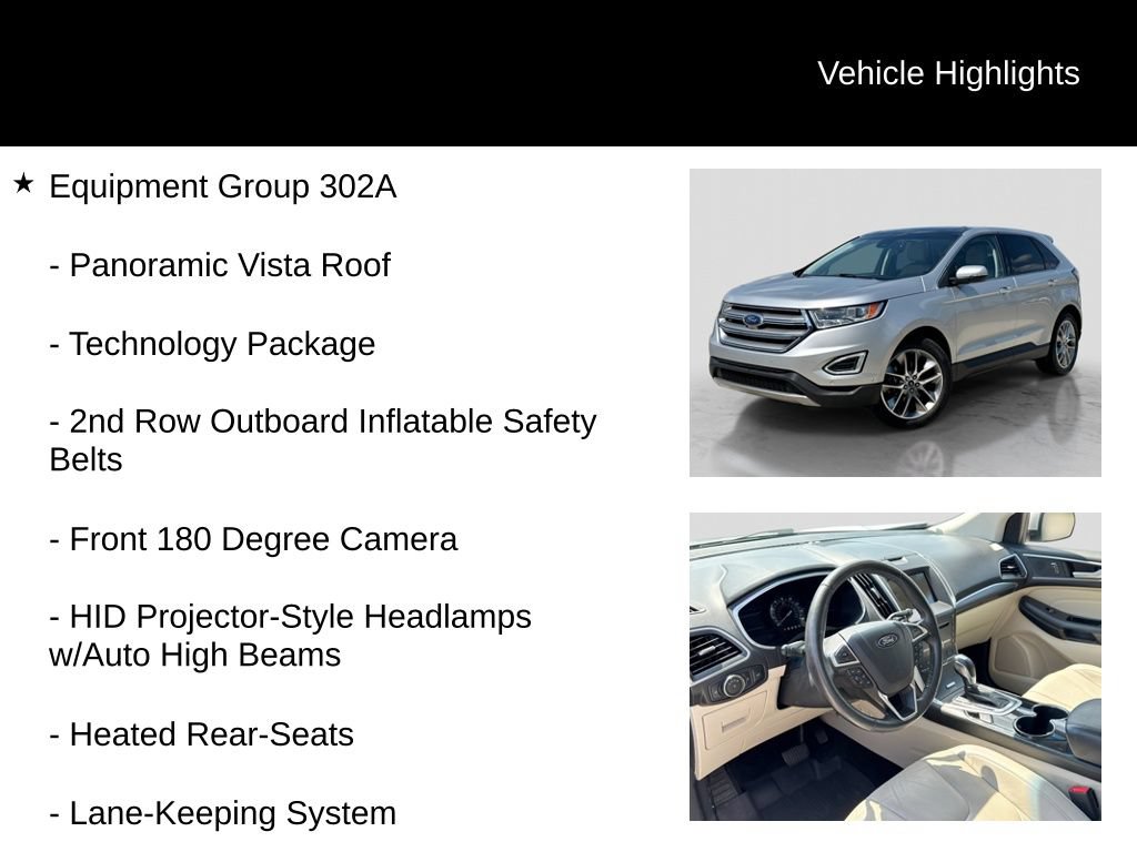 Used 2017 Ford Edge Titanium w/ Equipment Group 302A AWD/4WD image 6