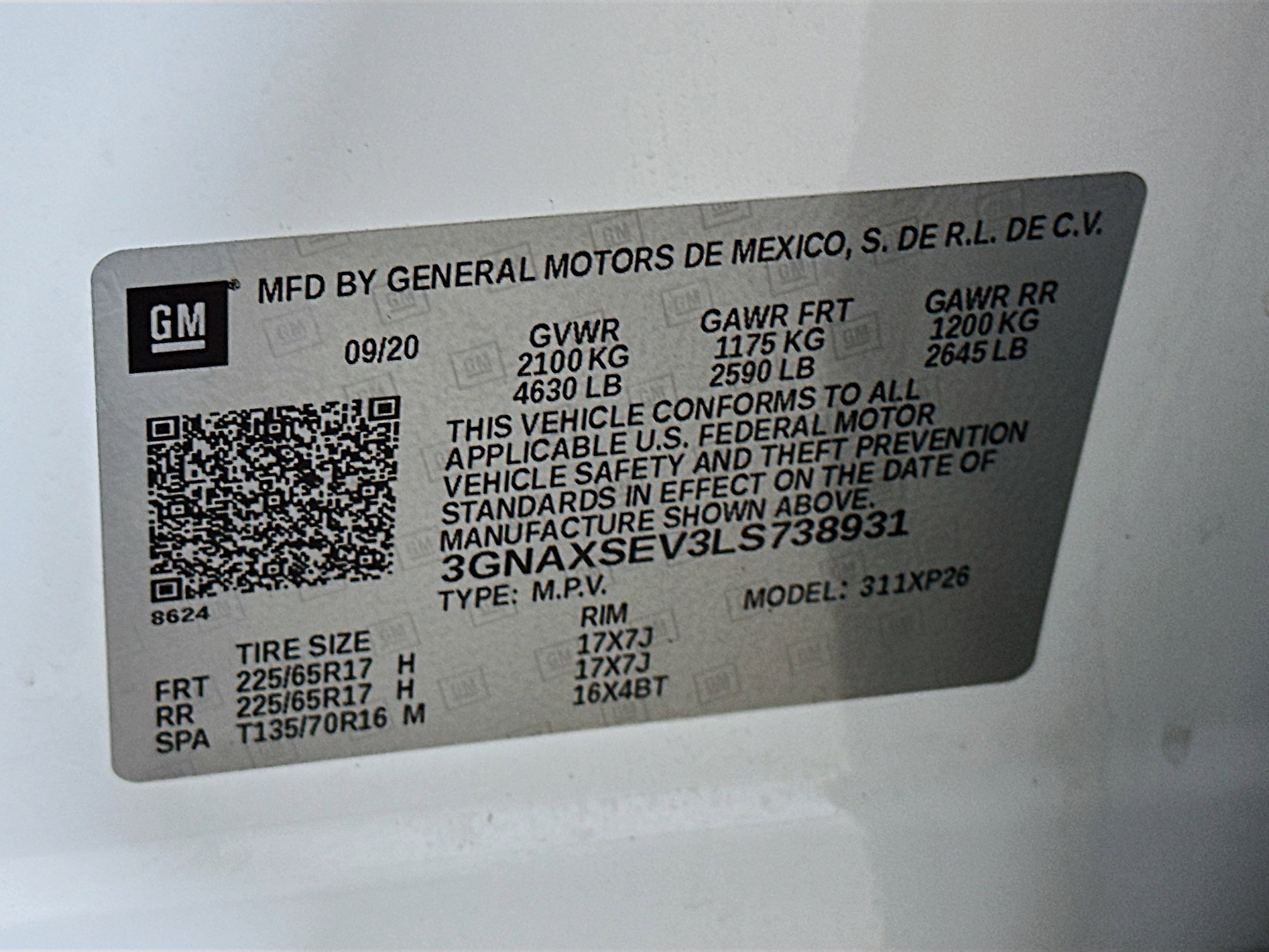 Used 2020 Chevrolet Equinox LS w/ LS Convenience Package AWD/4WD image 12
