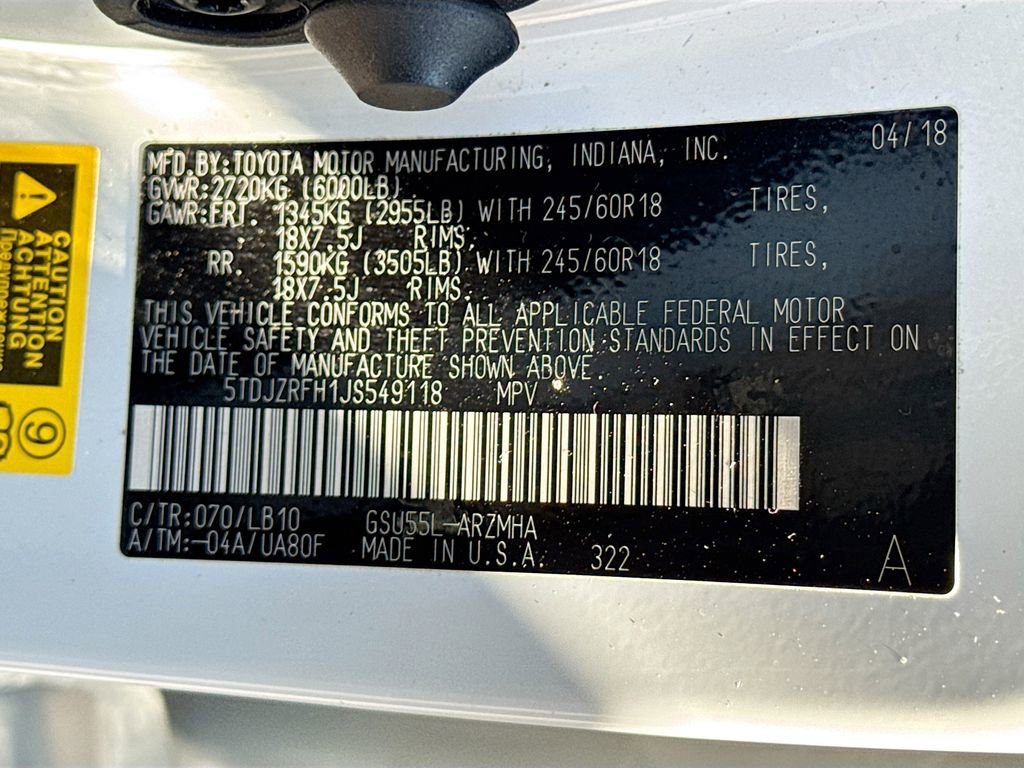 Used 2018 Toyota Highlander XLE AWD/4WD image 32