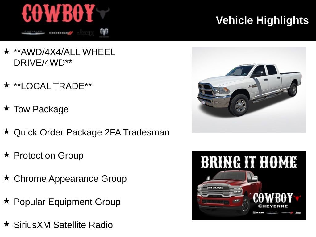 Used 2018 RAM 2500 Tradesman w/ Chrome Appearance Group AWD/4WD image 2