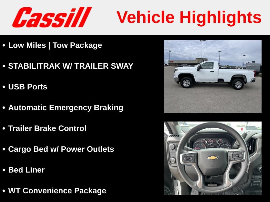 Used 2023 Chevrolet Silverado 2500 W/T w/ WT Convenience Package AWD/4WD image 7