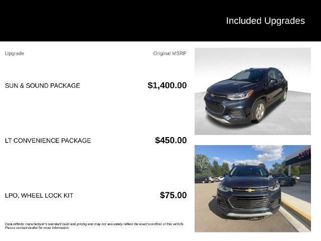 Used 2019 Chevrolet Trax LT w/ Sun & Sound Package FWD image 8