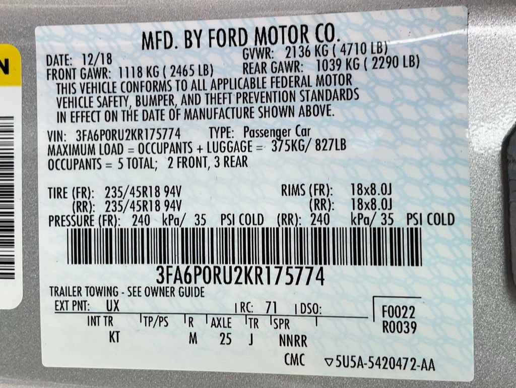 Used 2019 Ford Fusion Titanium image 55