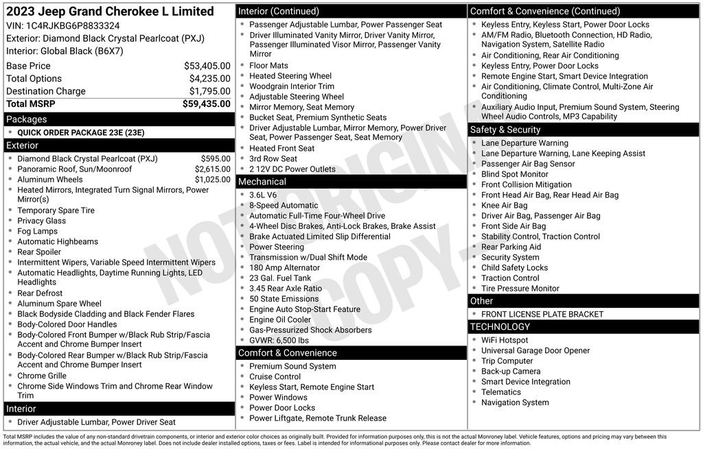 Used 2023 Jeep Grand Cherokee L Limited image 43