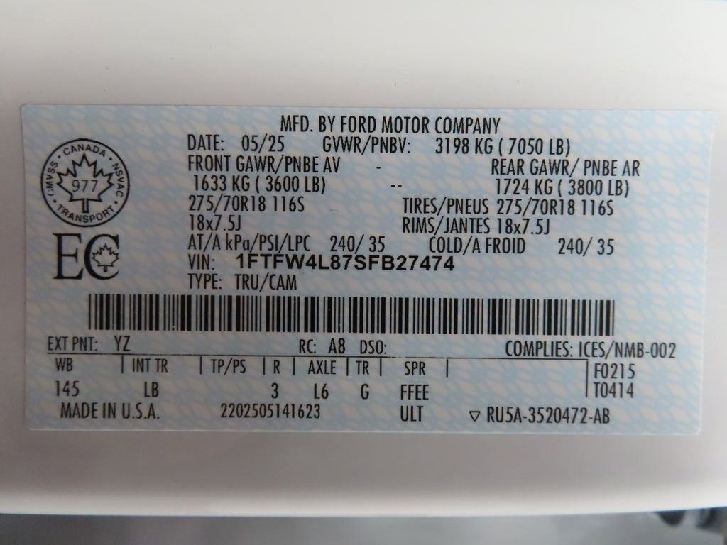 Used 2025 Ford F150 Tremor w/ Bed Utility Package image 74