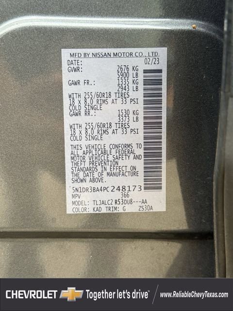 Used 2023 Nissan Pathfinder SV w/ Black Appearance Package FWD image 37