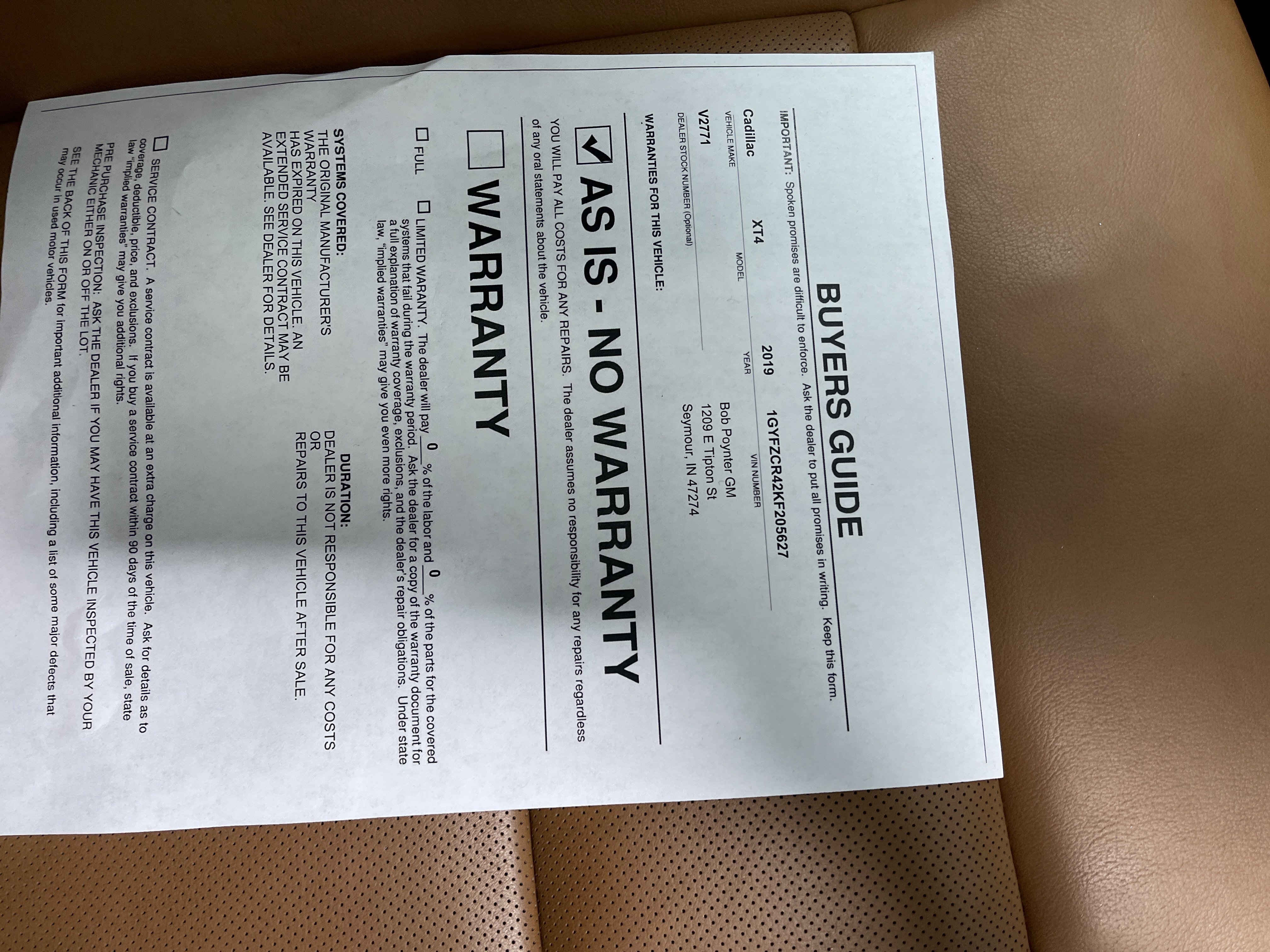 Used 2019 Cadillac XT4 Premium Luxury FWD image 27