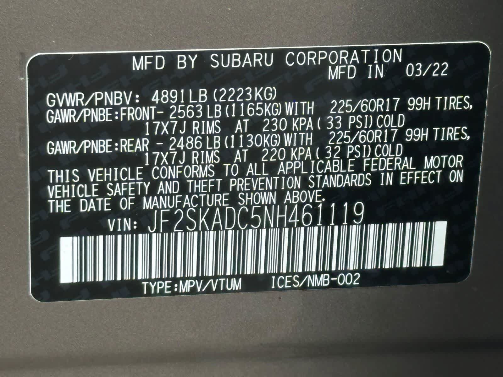 Certified 2022 Subaru Forester Premium AWD/4WD image 31