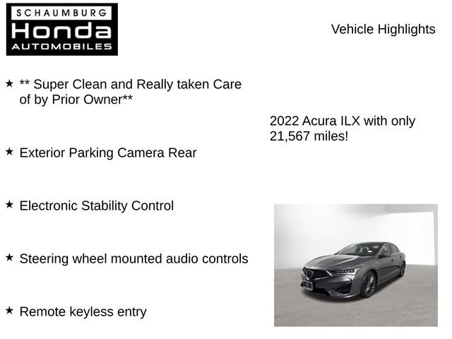 Used 2022 Acura ILX w/ Premium & A-SPEC Package FWD image 7