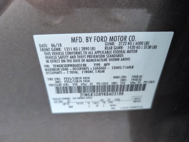 Used 2019 Ford Flex Limited FWD image 25
