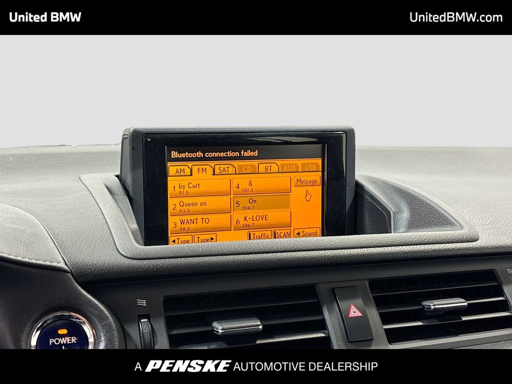 Used 2012 Lexus CT 200h Premium w/ Leather Pkg FWD image 8