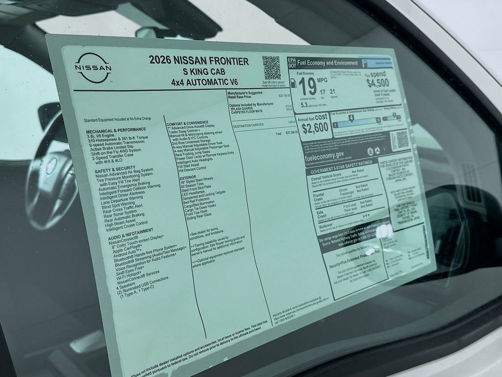 New 2026 Nissan Frontier S image 13