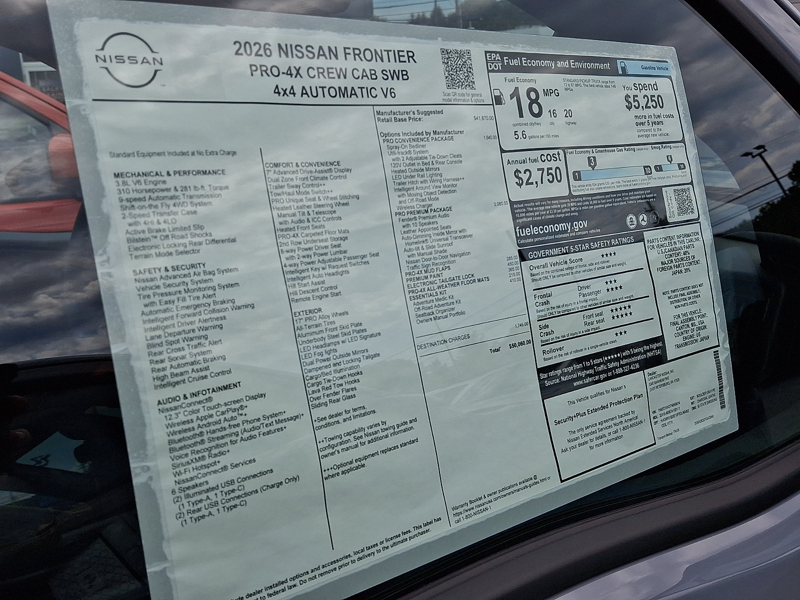 New 2026 Nissan Frontier PRO-4X w/ Pro Premium Package AWD/4WD image 6