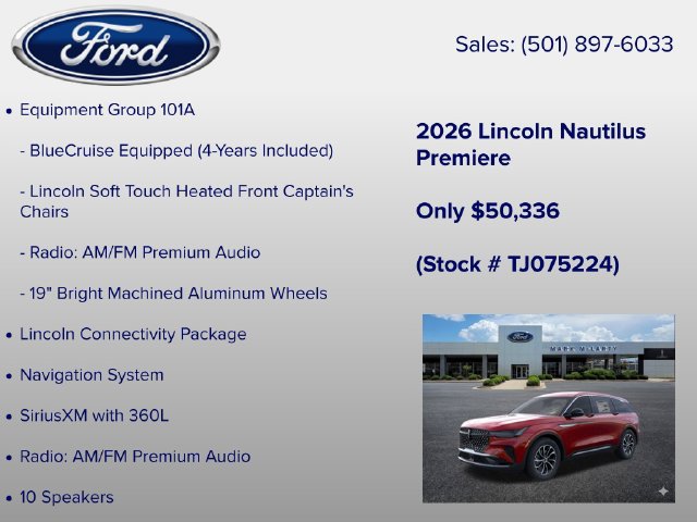 New 2026 Lincoln Nautilus Premier AWD/4WD image 6