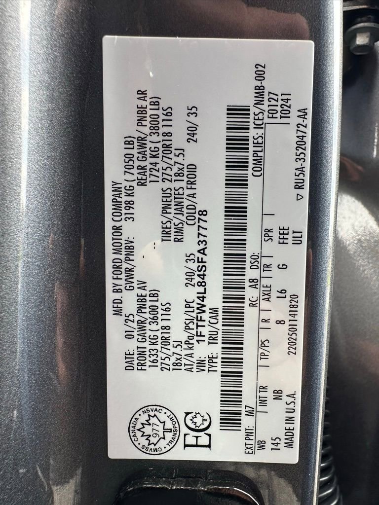 Used 2025 Ford F150 Tremor w/ Equipment Group 402A High image 28