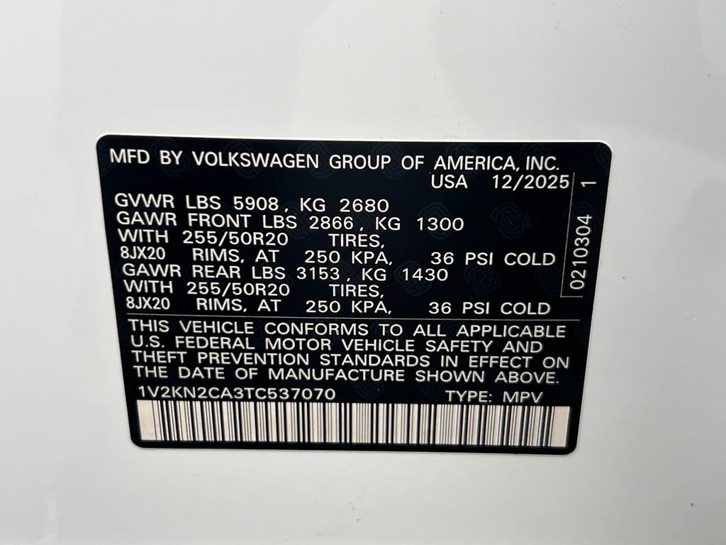 New 2026 Volkswagen Atlas SE AWD/4WD image 30