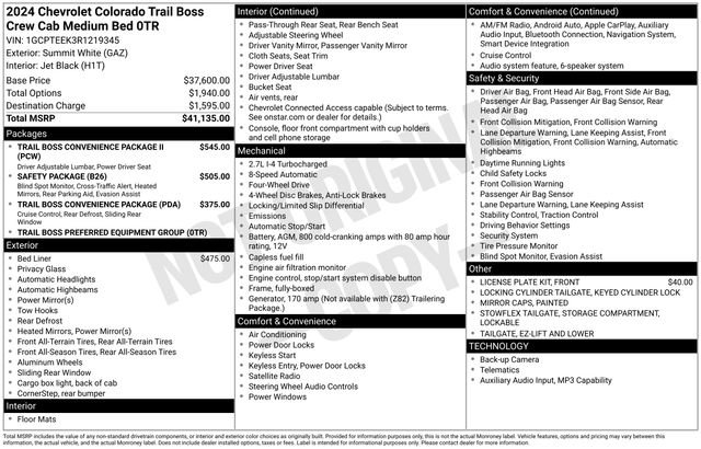 Used 2024 Chevrolet Colorado Trail Boss image 41