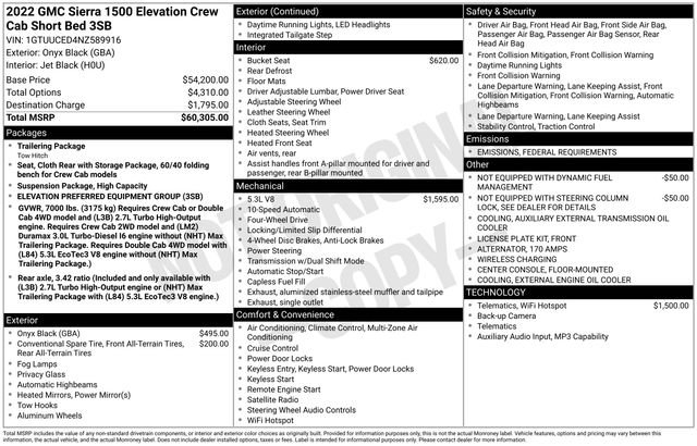 Used 2022 GMC Sierra 1500 Elevation image 41