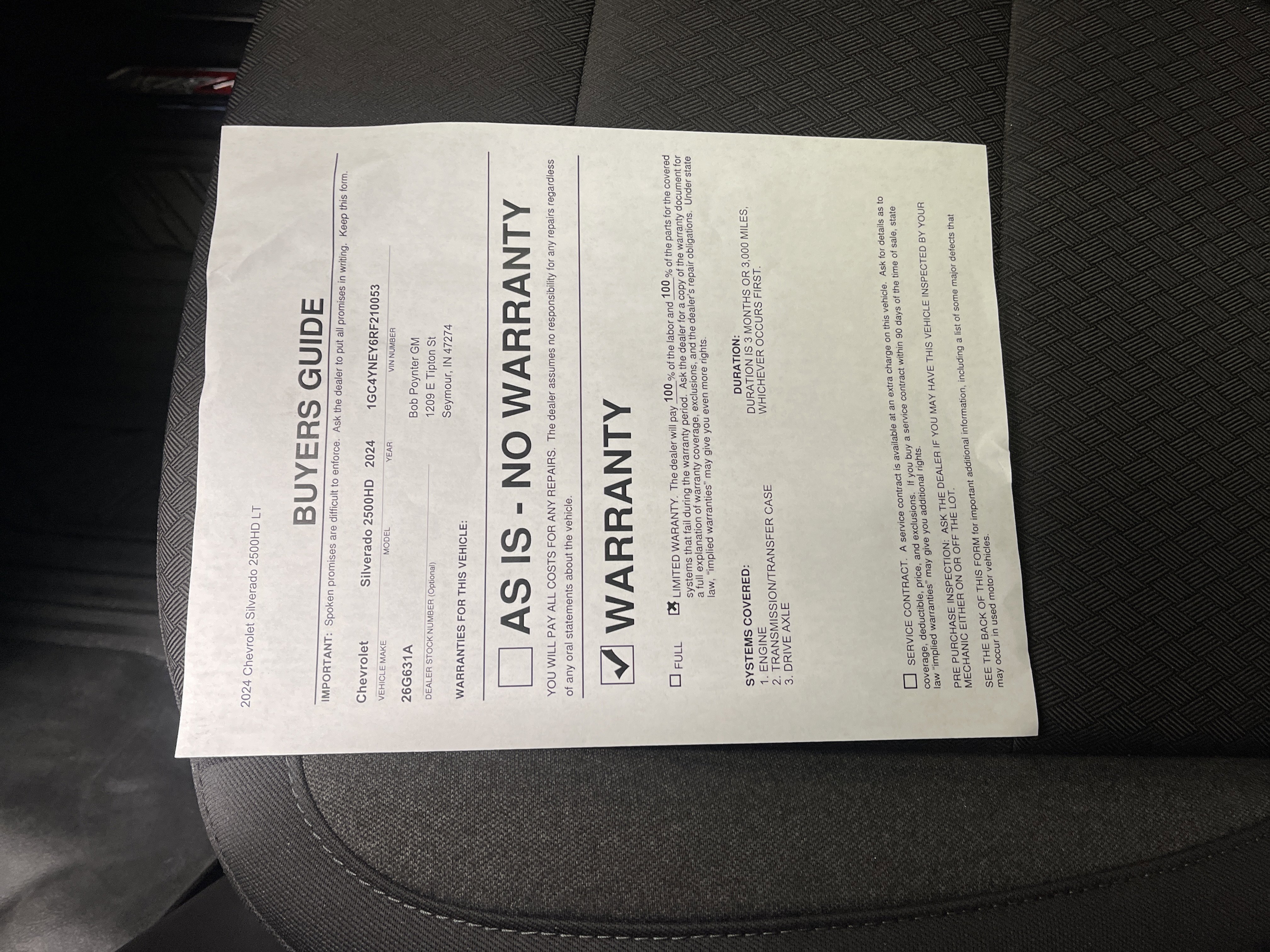 Used 2024 Chevrolet Silverado 2500 LT image 28