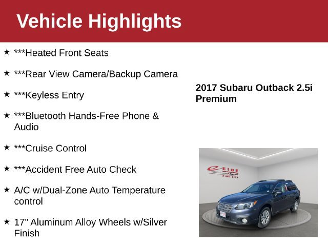 Used 2017 Subaru Outback 2.5i Premium AWD/4WD image 4