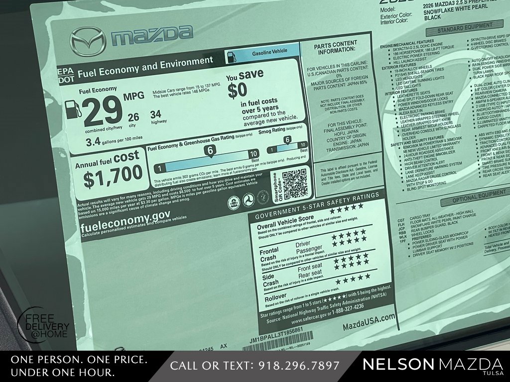 New 2026 MAZDA MAZDA3 s image 16