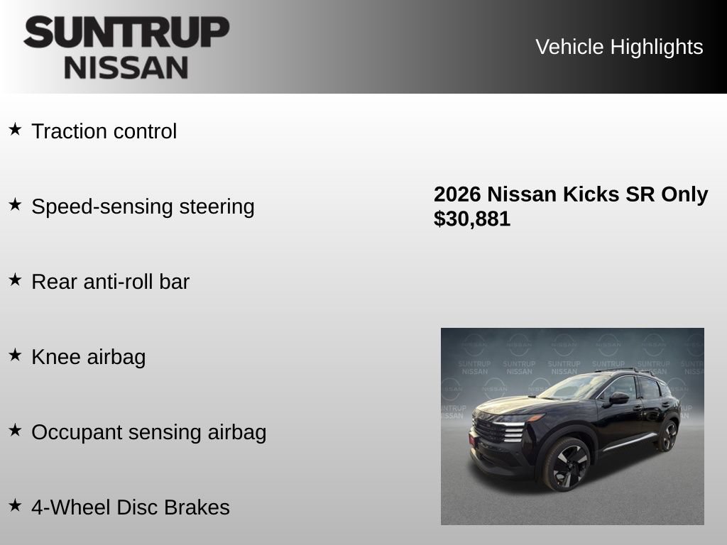 Used 2026 Nissan Kicks SR w/ SR Premium Package FWD image 16