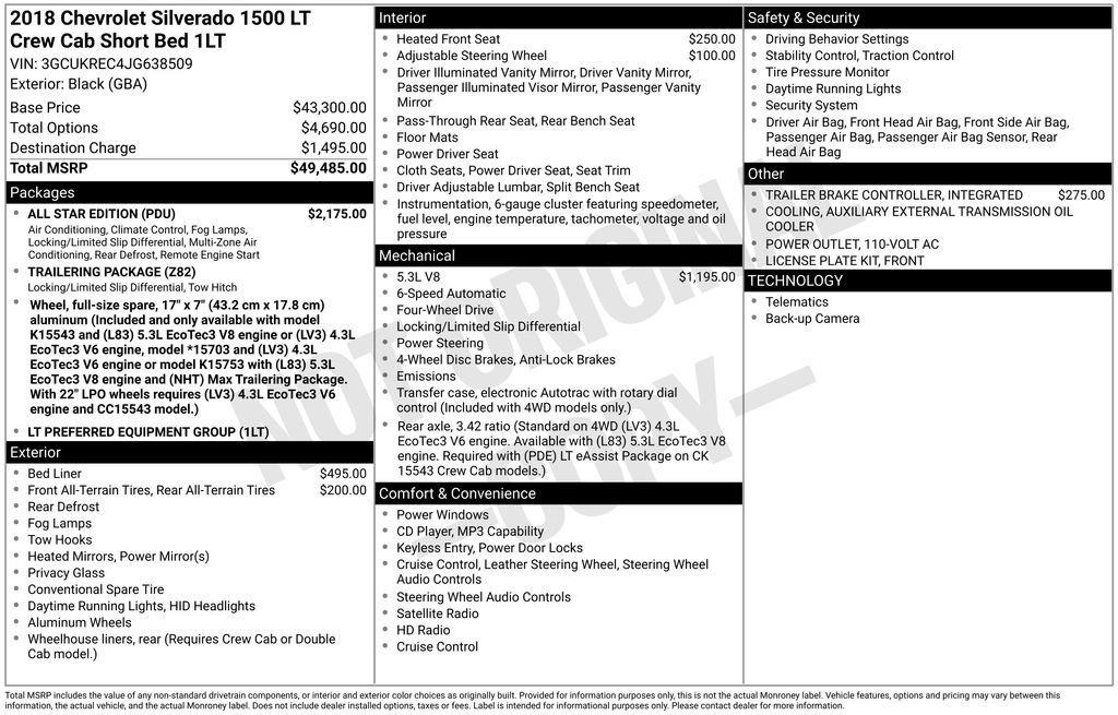 Used 2018 Chevrolet Silverado 1500 LT w/ All Star Edition image 13