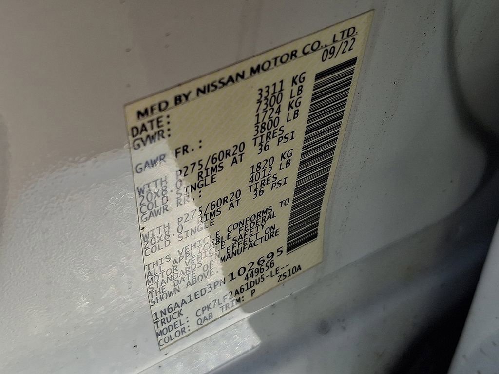 Used 2023 Nissan Titan Platinum Reserve w/ Off Road Protection Package image 30