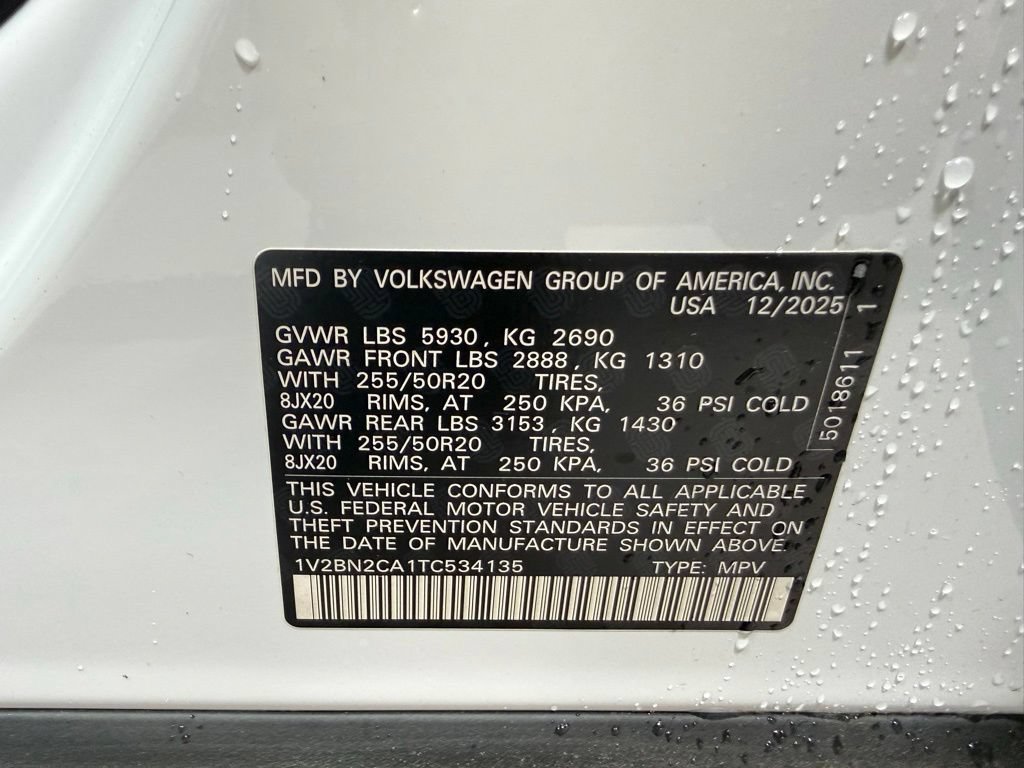 Used 2026 Volkswagen Atlas SEL AWD/4WD image 32