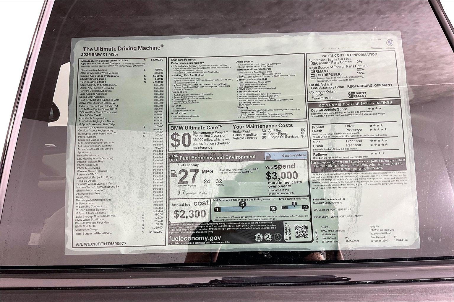 New 2026 BMW X1 M35i w/ Technology Package AWD/4WD image 17