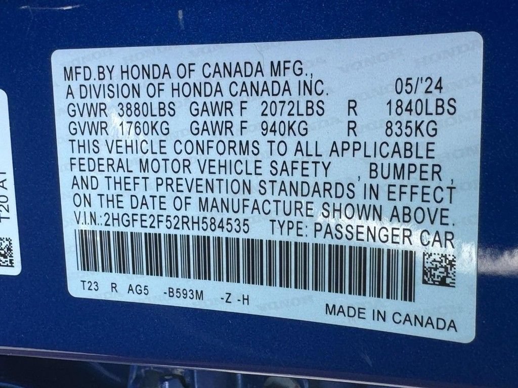 Used 2024 Honda Civic Sport image 27